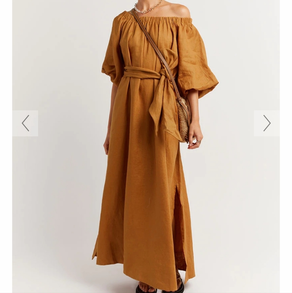 NEW 2 Dissh Linen Midi Dress